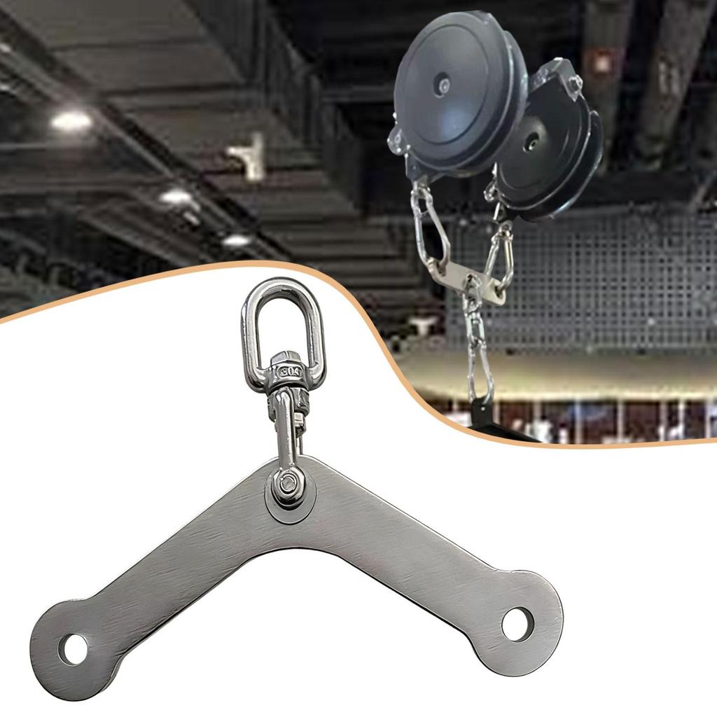 Cable Machine Attachment Fitness Equipment Pull Down Accessory Muscle Building Stainless Steel