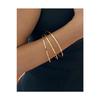 Gold Color 1 Thin Ajda Bracelet, Bangle - 3155