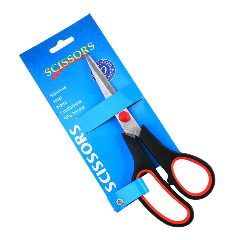

Ножницы из нержавеющей стали с синими ручками для резки бумаги, ниток и резины