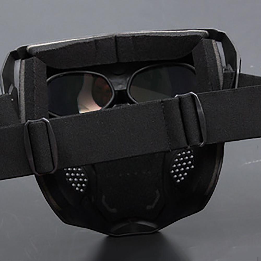 Skull Tactical Mask Halloween Full Face Protective Helmet W/ Goggles No Degrees