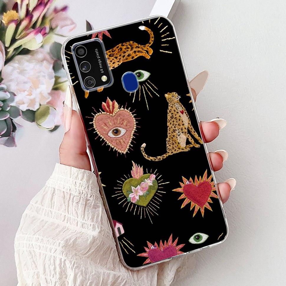 Cute Cat Caroon Cover For Samsung Galaxy A21s Case Soft Silicone Fundas Phone Cases For Samsung A 21s  A21s SM-A217F Full Bumper