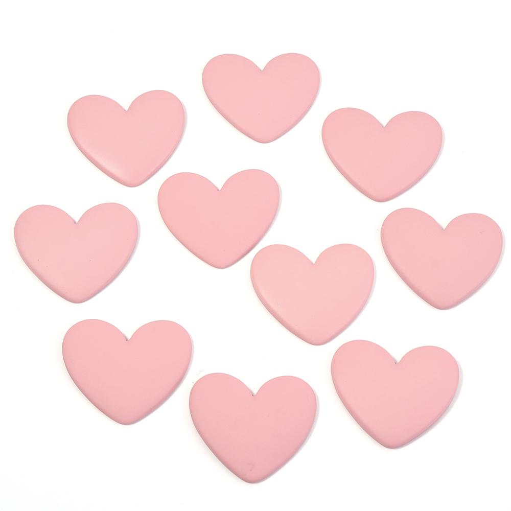 10pcs/lot Colorful Cute Flatback Resin Heart Cabochons DIY Handmade Headwear Hairpin Decoration Jewelry Making Accessories
