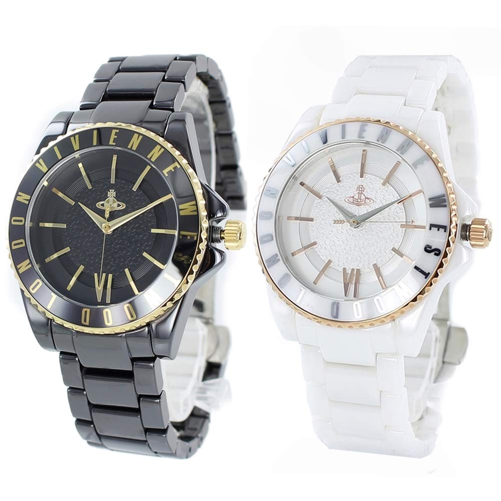 

Vivienne Westwood Time Machine Pair Black and White VV048GDBKVV048RSWH Watch, Ceramic, [Used]