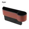 Leather Car Seat Gap Storage Box With Charging Hole Automobile Slit Box Phone Bottle Keys Holder