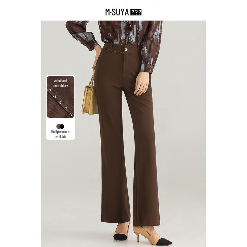 

Mengshuya Women s Four-Way Stretch Slim Fit Flared Suit Pants 28