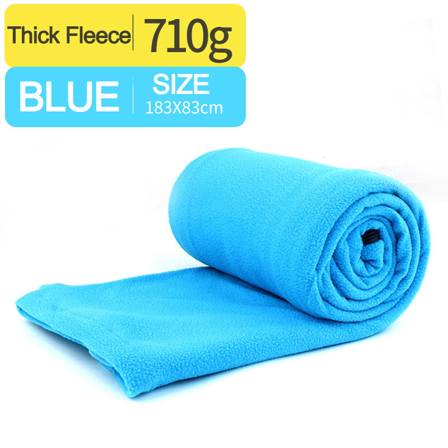 

Портативный ультра-легкий флисовый спальный мешок, уличная палатка для кемпинга, кровать, дорожный теплый спальный мешок, подкладка для кемпинга, спортивные аксессуары синий