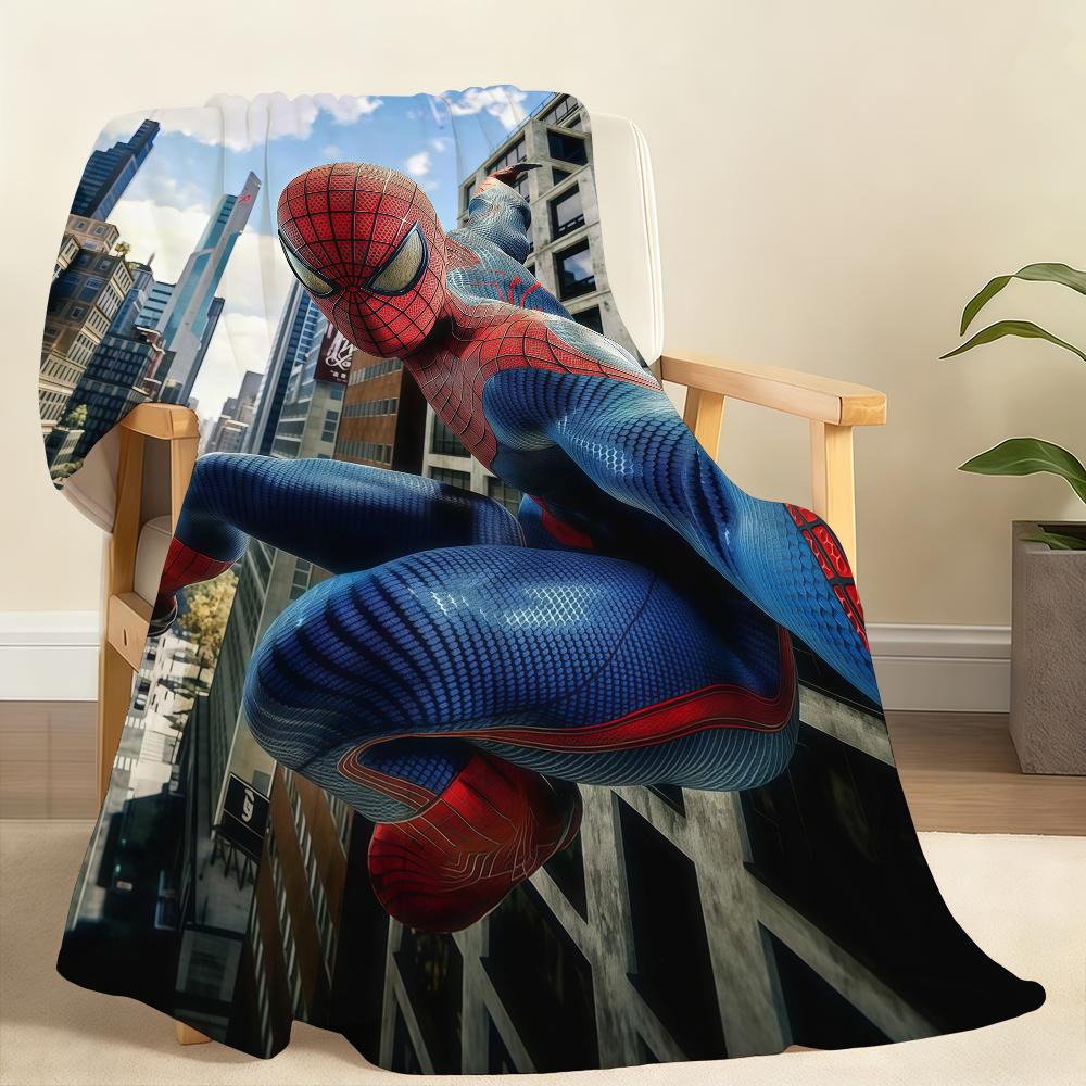 Cool S-Spider-ManS Blanket Soft Throw Blanket for Home Bedroom Bed Sofa Picnic Travel Office Rest Cover Blanket Gift