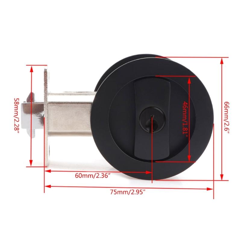 Door Hardware Sliding Pocket Door Lock for Bed/Bath/Barn Pocket Door Latches