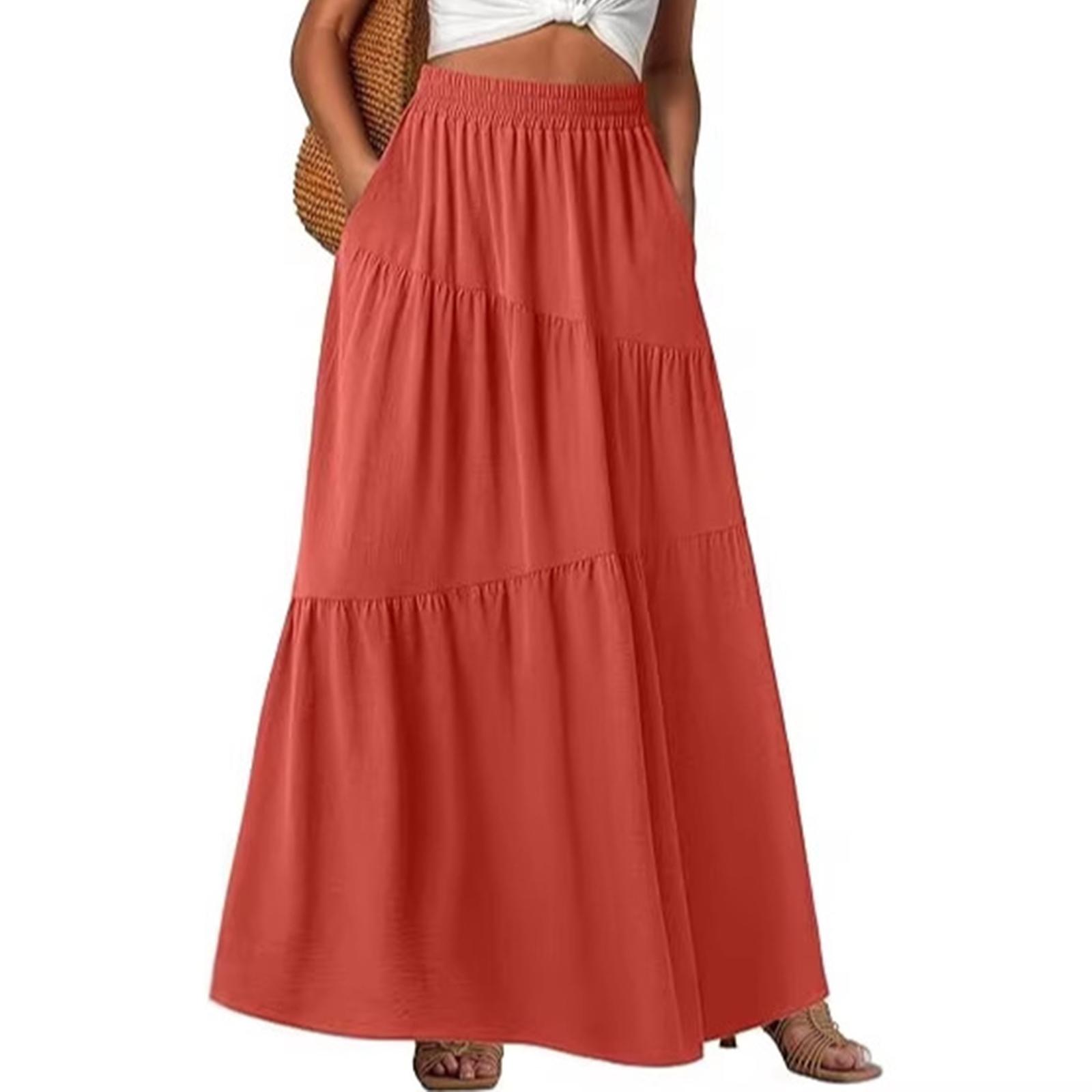 

Women s Loose Skirt M красный