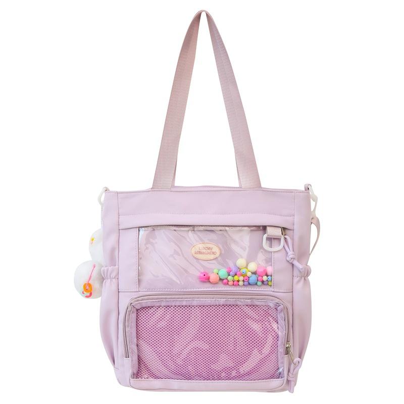 

Женская сумка через плечо, студенческая сумка через плечо, прозрачная большая сумка для занятий