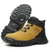 New Rotating Button Work Boots Men Puncture-Proof Men Safety Boots Protective Shoes Indestructible Security Steel Toe Shoes