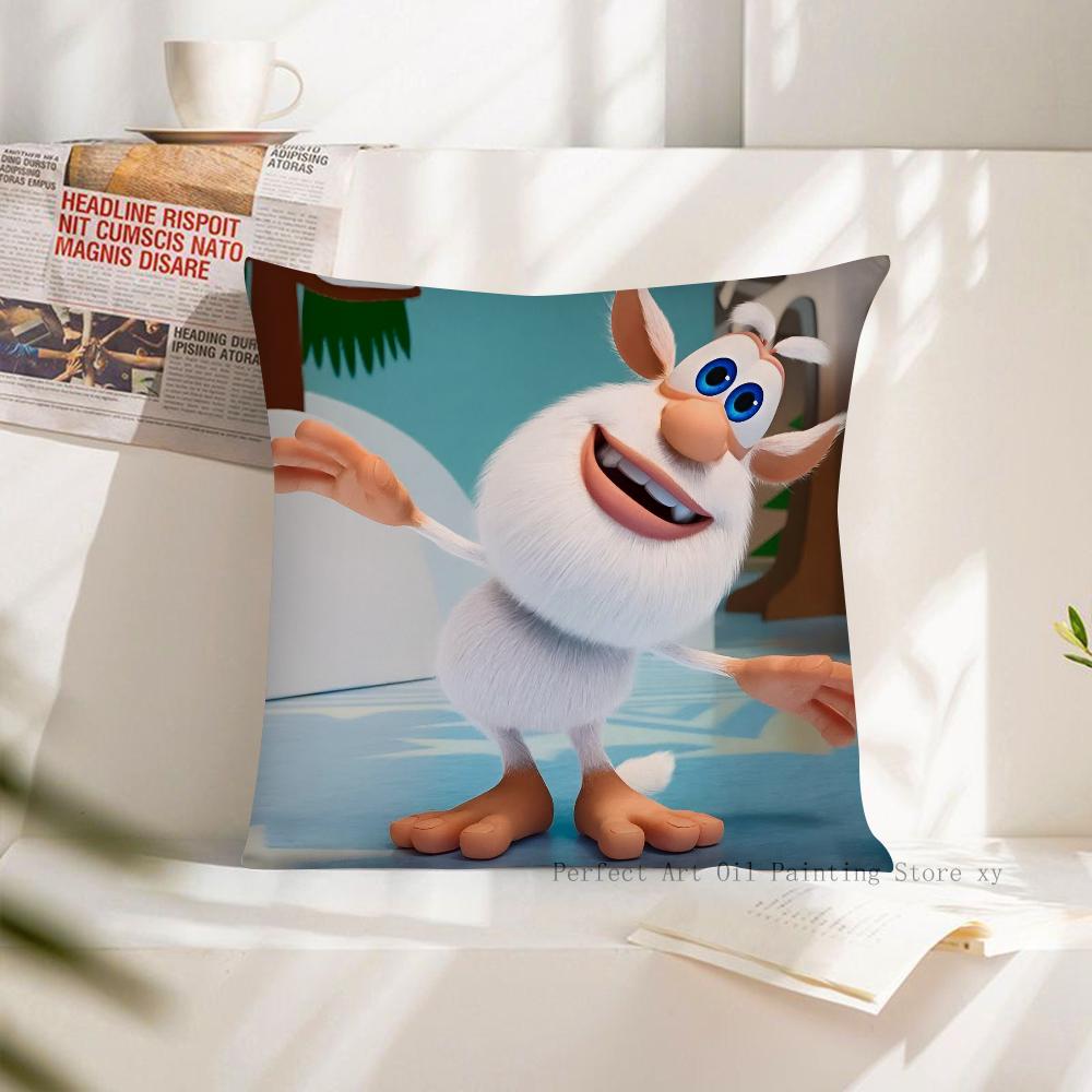 Cartoon Booba Pillow Case Square Pillow Cushion Cover Bedroom Sofa Room Decoration Casual Pillow Cover