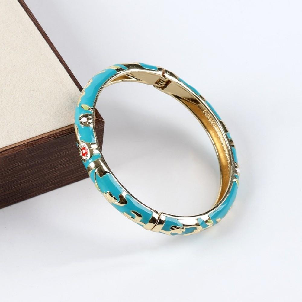 

Enamel Vintage Cloisonne Bangle Colorful Women s Hand Bracelet Elegant Flower Bangle Jewelry Gifts
