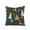 Cartoon Digital Printing Christmas Pillow Cover New Style Square Polyester Pillow Cover Cushion Cover