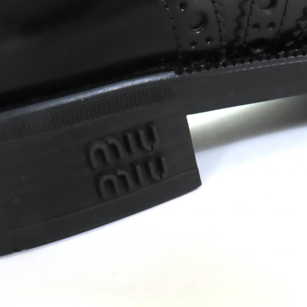 Pristine CHURCH'S Leather shoes Oxford Brogues black leather Women 38 5E038E Used