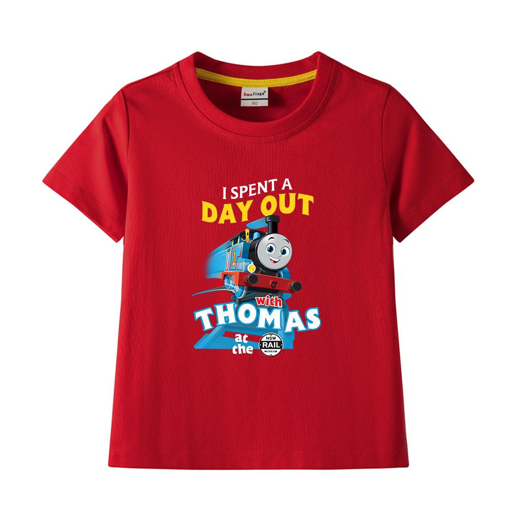 Boys' Pure Cotton Short-Sleeve Summer T-Shirt, 2022 New Children's Lightweight Half-Sleeve Top