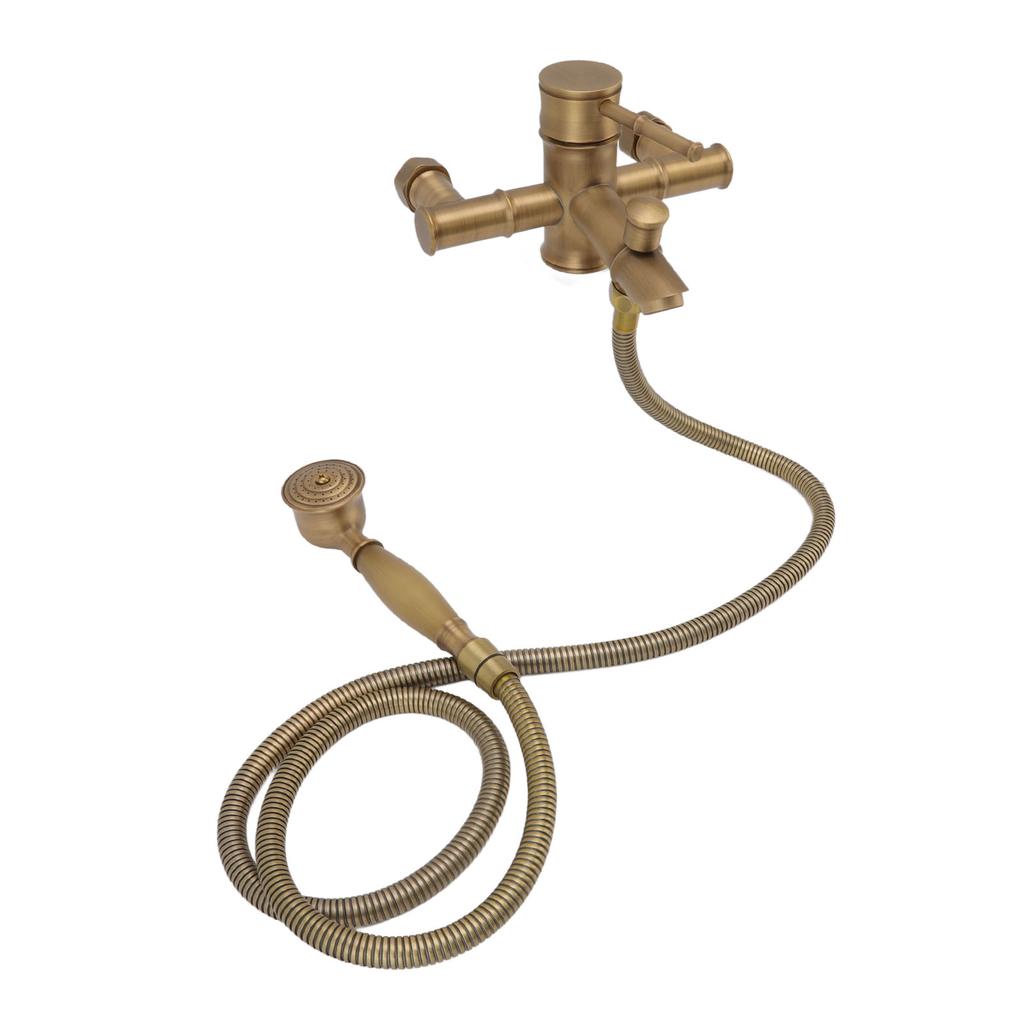 Messing Badezimmer Dusche Europäischen Antike Einfache Wand Montieren Handheld Dusche Set mit Zubehör für