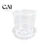 Orchid Pots with Ventilation Holes Clear Plastic Pot Saucer, Plant Lightweight Seedings Starting Trays Drainage Holes, Ventilated Flower for