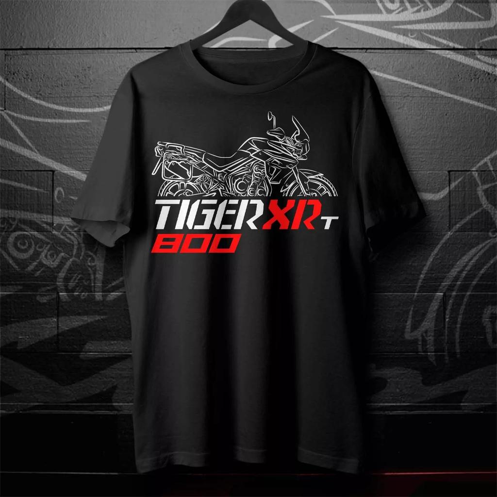 2025 Summer Cotton Round Neck Short Sleeves for Men Women  Triumph Tiger 800 T-Shirt for Motorcycle