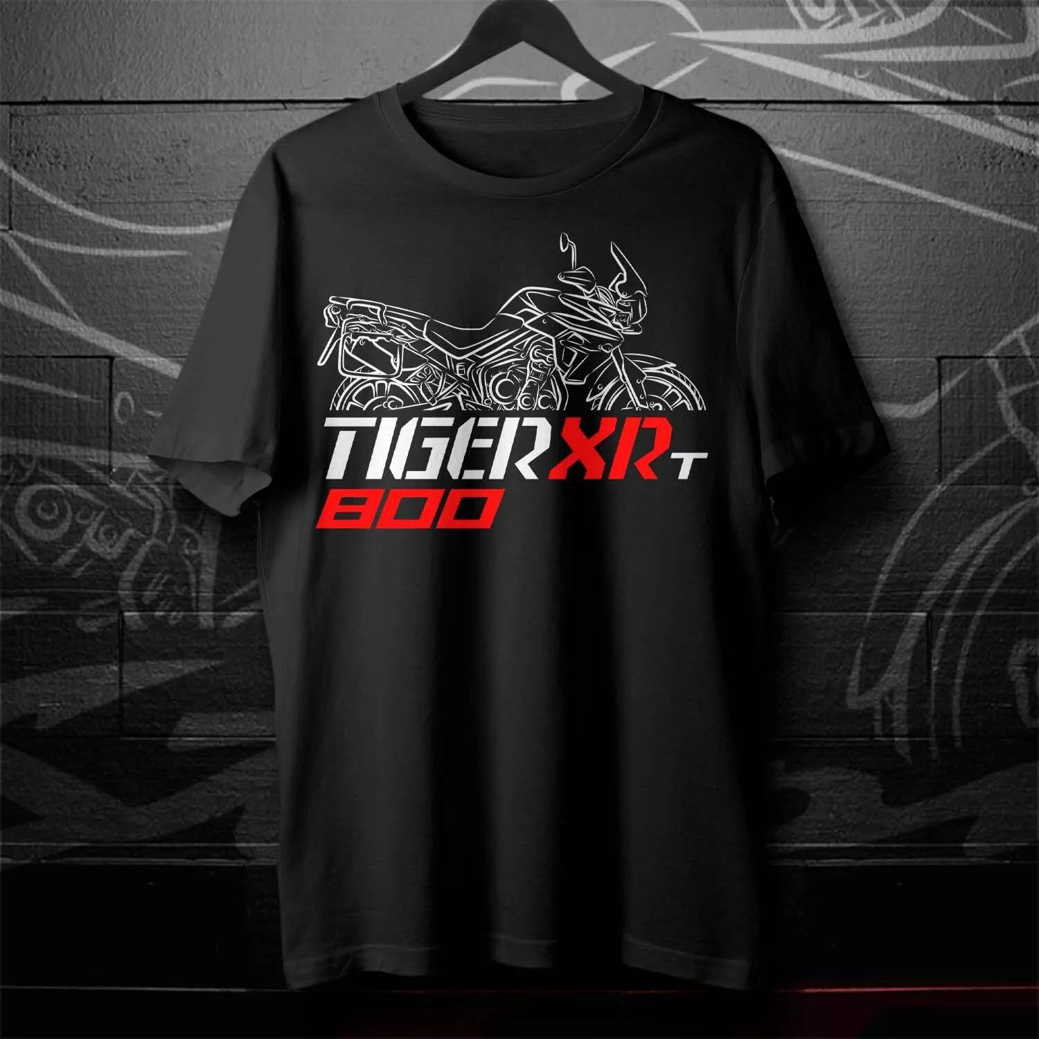 

2025 Лето Хлопок Круглый вырез Короткие рукава для мужчин и женщин Triumph Tiger 800 Футболка для мотоцикла XXXL