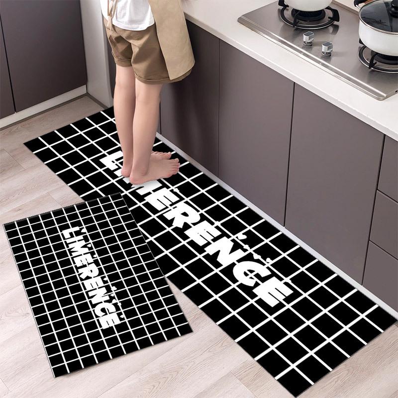 Fashion Carpets Simple Rug Nordic Style Kitchen Mat  Carpet House Hold Carpet Modern Home Decor