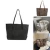 2024 New Retro Fashion Underarm Large Capacity Bag Women's Trendy Commuting Tote Bag Color Block Stitching Shoulder Bag