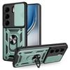 For TECNO Camon 40 Pro 4G Case with Slide Camera Lid PC+TPU Kickstand Phone Cover