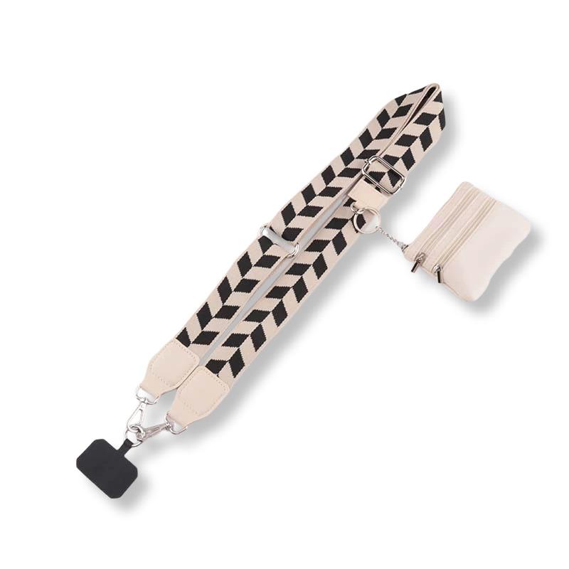 Eryi Detachable Cross Strap Phone Lanyard Zippered Pouch Adjustable Perforation-Free Design Customizable Logo 17 Colors 120cm