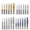 High Speed Steel Screw Tap Drill Bits Hex Shank Metric Tap Drill Bits  for Deburring Application