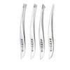 Xiaomi 4pcs Stainless Steel Tweezers Set for Sensitive Beige & Eyelid Facial Hair Removal - Professional Slant Tip Beauty Tools