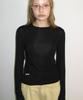 RONRON Soft Mini Label Long Sleeve Black