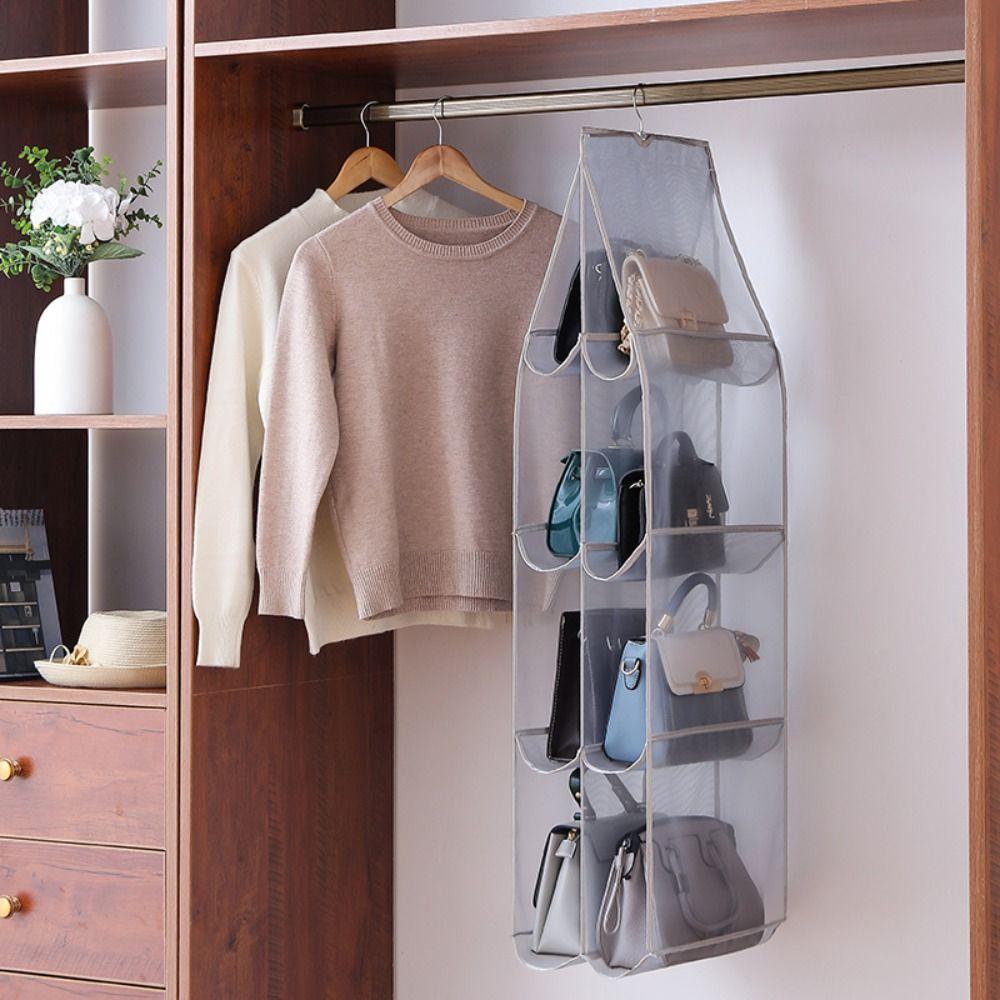 Sorting Hanging Dust-Proof Sundry Hanger Handbag Organizer Bag Storage Rack Handbag Storage