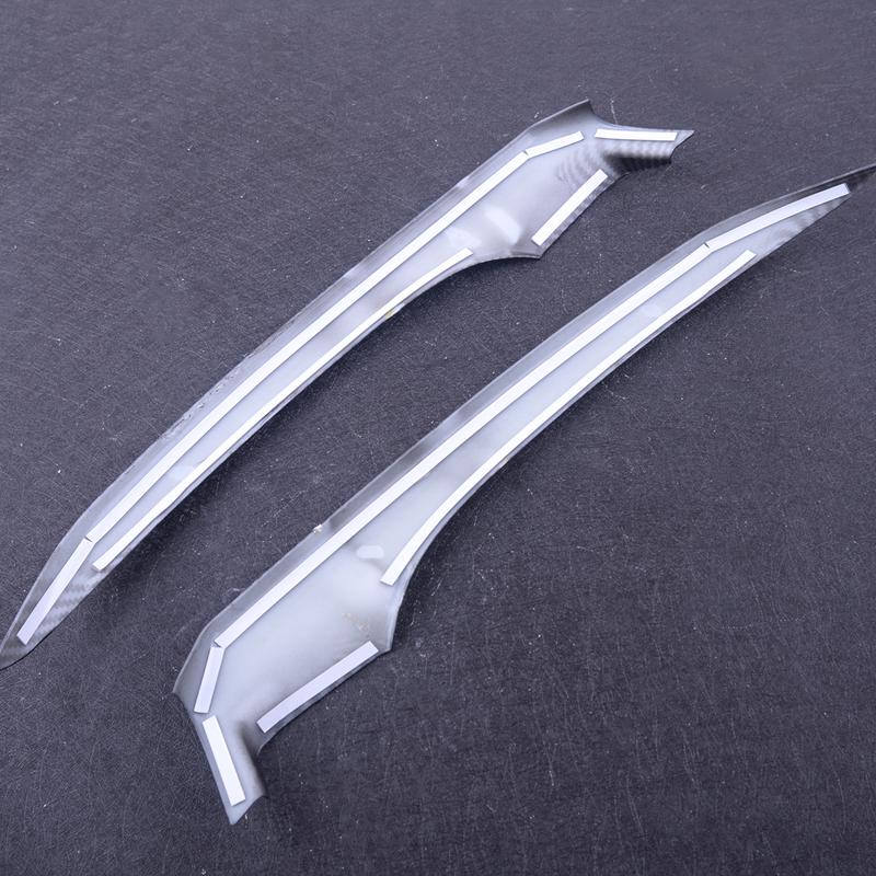 2PCS Car Carbon Fiber Texture ABS Front Bumper Lip Corner Cover Trim Sticker Fit for Toyota Camry 2018 Accessories