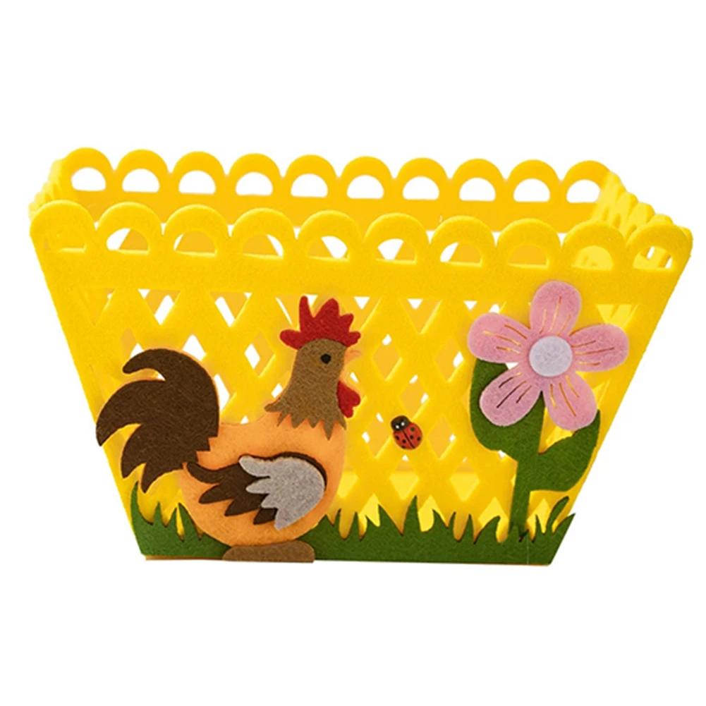 

Adorable Easter Decoration Box Adorable Chicken Baskets Chocolate Candy Box Easy To Assemble Design Easter Festivities жовтий