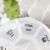 Kompakter 7-Tage-Pillenorganisator: Mini Runde Transparente Aufbewahrungsbox