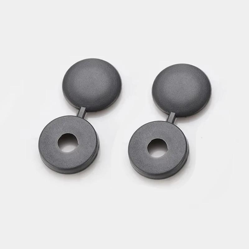 100pcs Plastic Self Tapping Screw Bolt Nail Nut Decorative Cap Protective Cover Hide Foldable Hinged for Furniture Car
