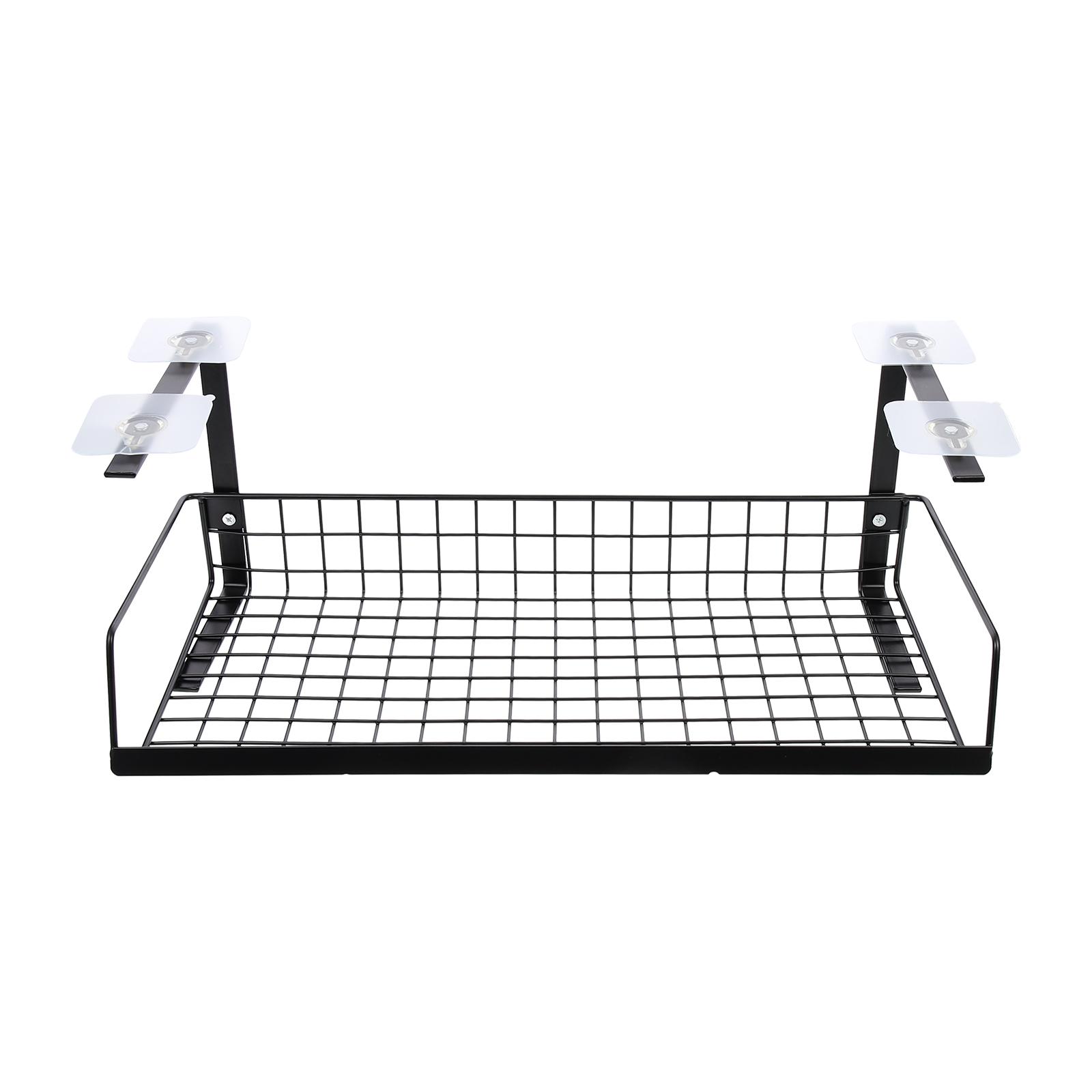 Iron Wire Cable Management Rack Under Desk Holder Shelf Storage Basket Socket Bracket Cord ganizer Home Storage Racks Desk чёрный 11600₽