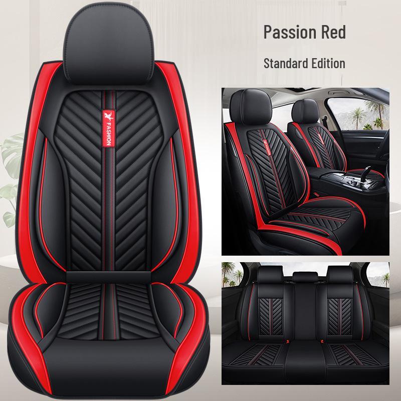 Universal Four-Season Sporty Microfiber Leather Car Seat Cover