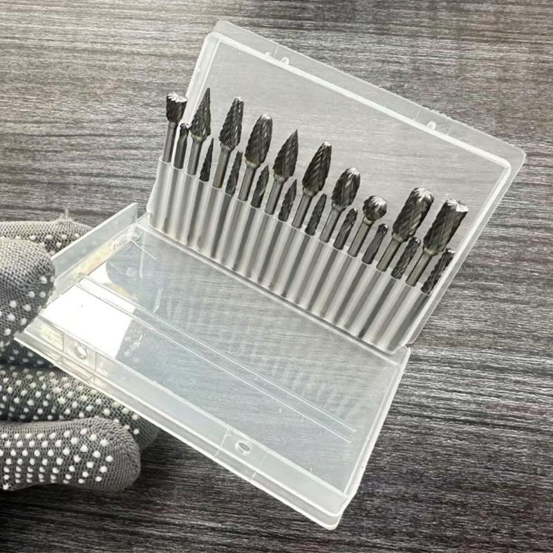 Precise Tungsten Steel Rotary Burrs File Grinding Heads for Effective Grinding in Metal Wood Sculpting Polishing Carving