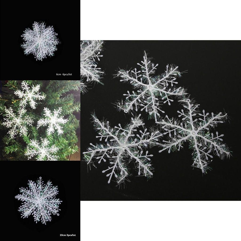 Elegant White Snowflake Christmas Tree Decoration Perfect For Holiday Party Supplies