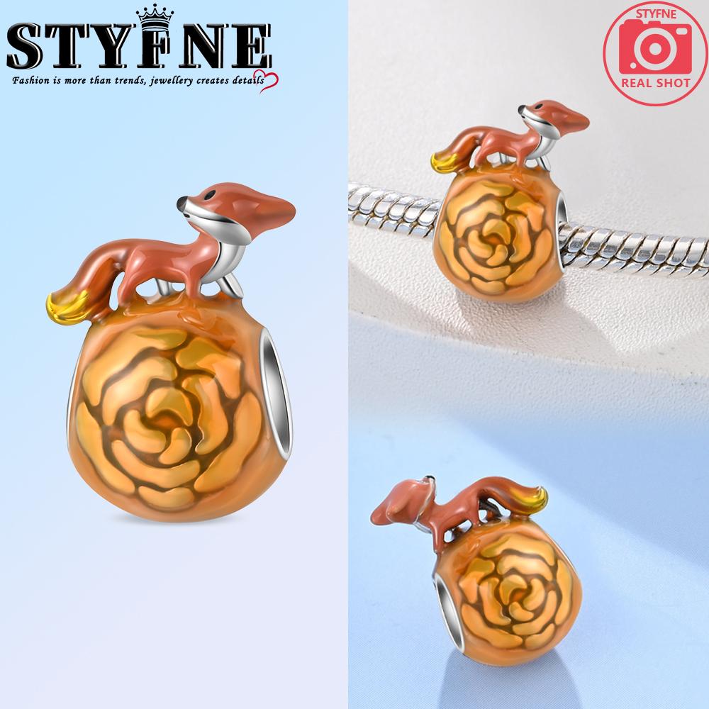 New In Harvest Season Pumpkin Charms Beads Fits Original Bracelet Copper Women Necklace Diy Charms Fine Jewelry Gifts