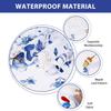 Floral Tablecloth Oval, Watercolor Wildflower Table Cloth, Spring Summer Waterproof Polyester Fabric Wrinkle Free Tablecloths for Outdoor, Picnic,
