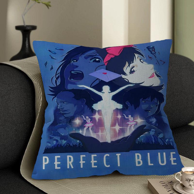 Perfect Blue Anime Office Cushion Pillowcase Car Cushion Cover45X45CM Lumbar Pillowcase Sofa Pillowcover