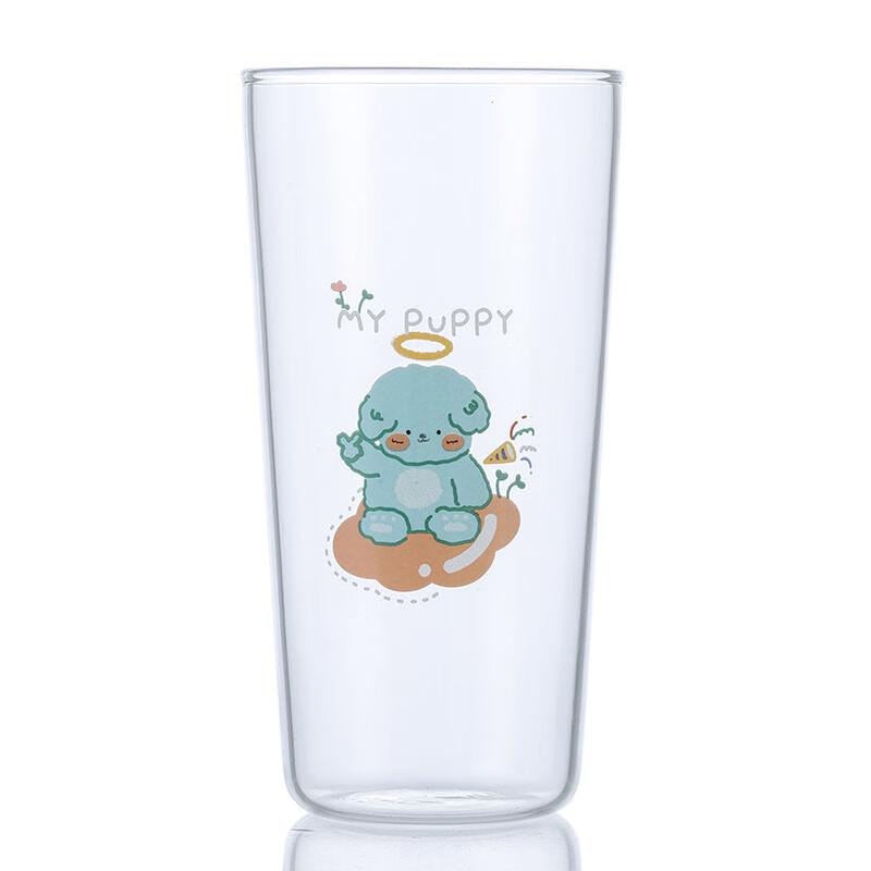 Ins Style Cute Glass Breakfast/Juice Cup with Handle