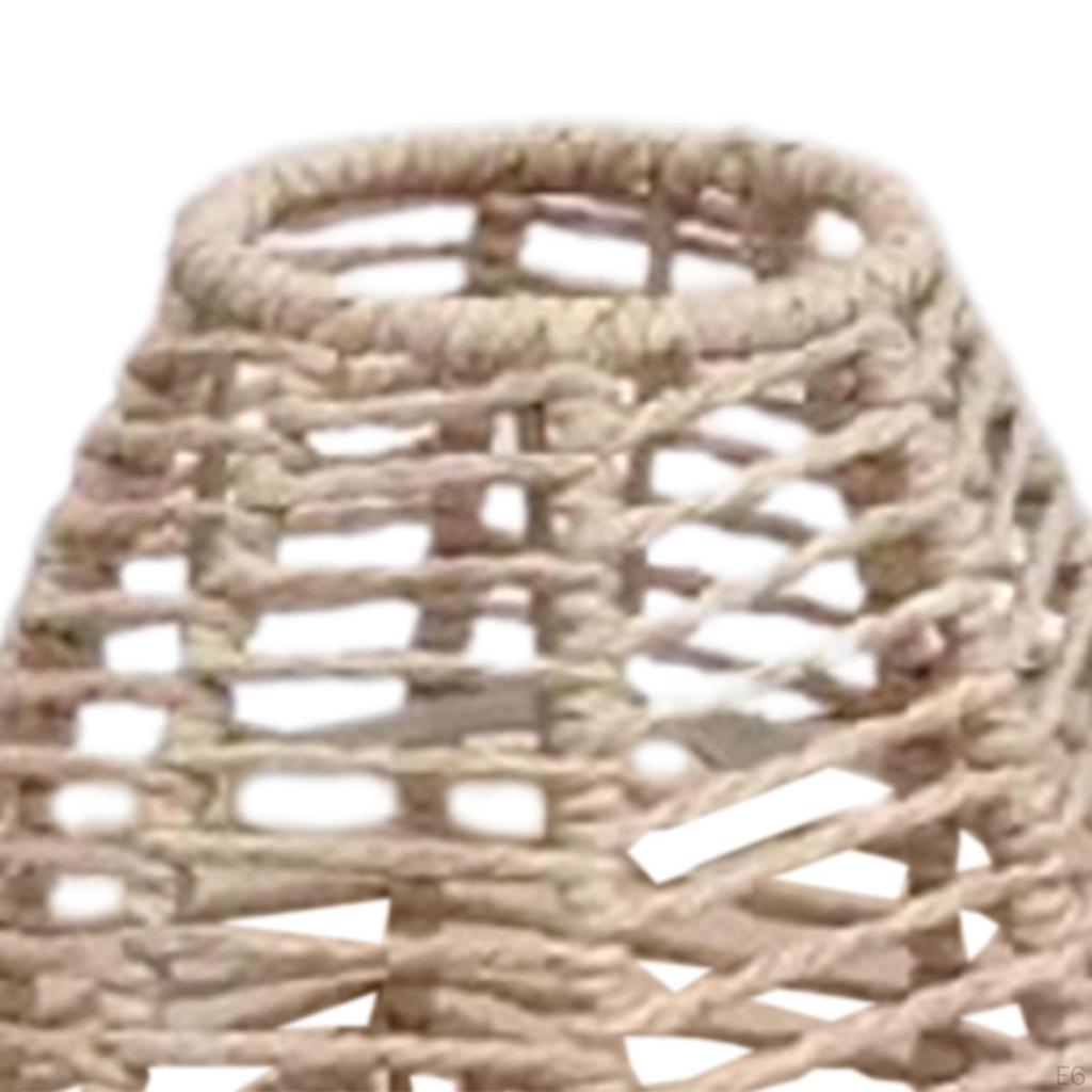 Woven Rattan Pendant Light Shade, for Home Hallway House Decoration Fixture