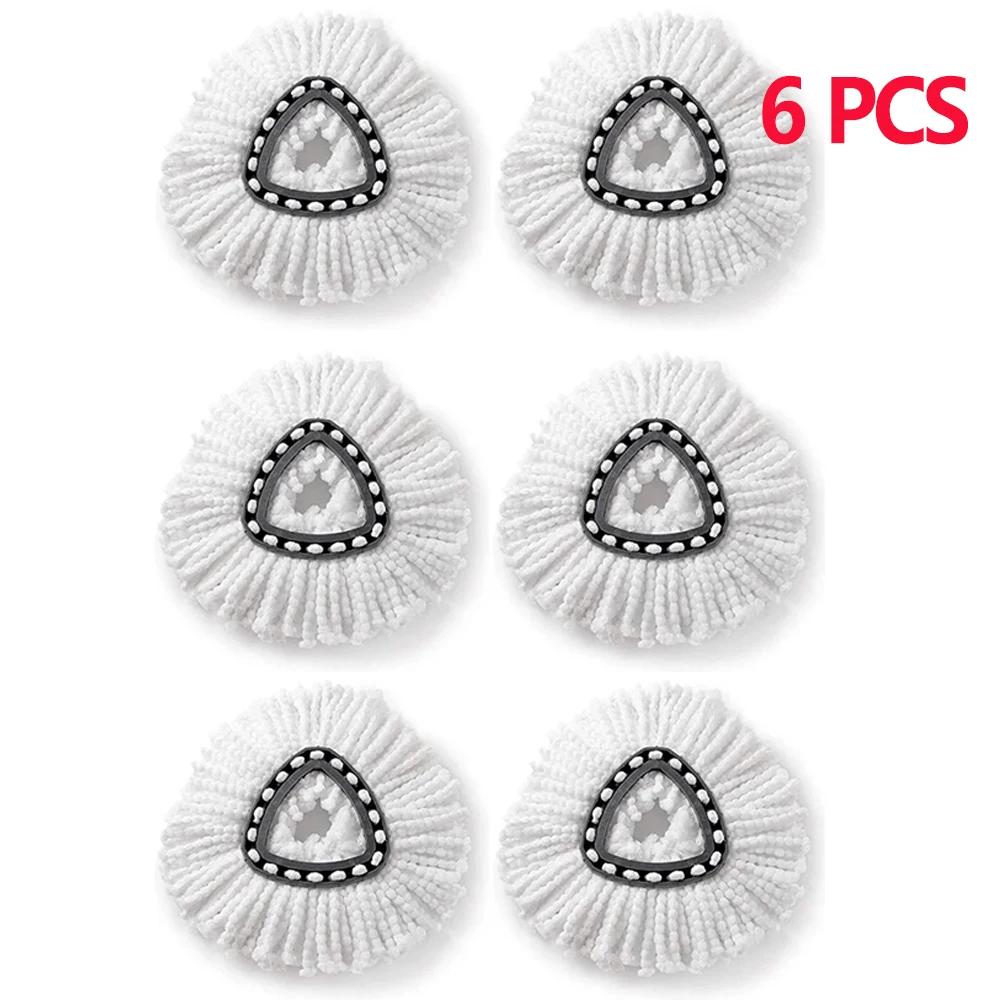 Mop Refills Spin White Mop Head Cloth Replacement Microfiber Mop Cloth Replacement Head for Vileda O-cedar Replacement Mop Heads
