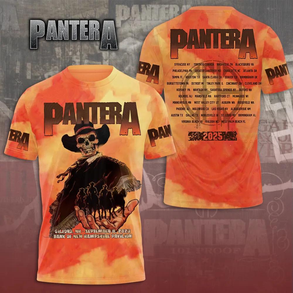 Hot Hip Hop Rock Band Pantera 3D Print Men Women T-shirt O-neck Short Sleeve Hip Hop Top Casual Streetwear Tees Tops