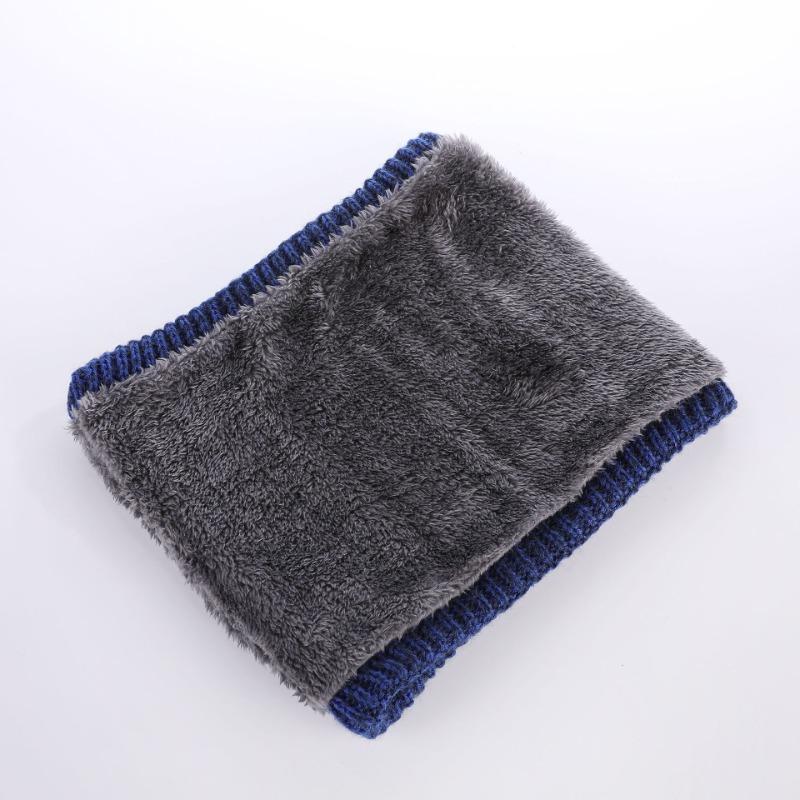 Autumn and Winter Double-layer Velvet Scarf Solid Color Outdoor Couple Riding Warm Neck Cover Neck Cover