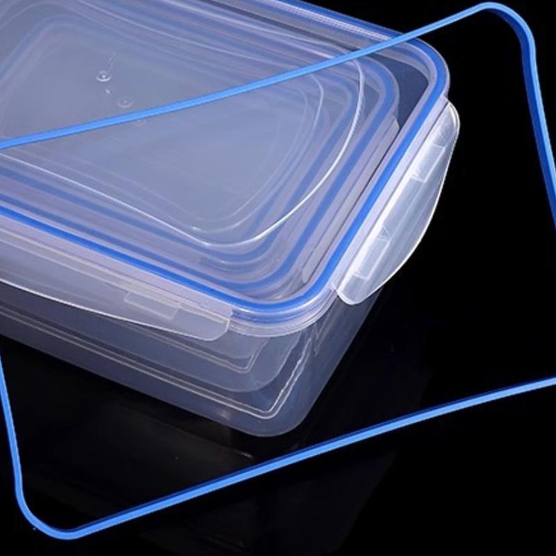 550/1000/1500/2500ml Kühlschrank Lebensmittelaufbewahrungsbox mit Kunststoffdeckel Vorbereiten Lebensmittel Frischhaltebox Picknickbox