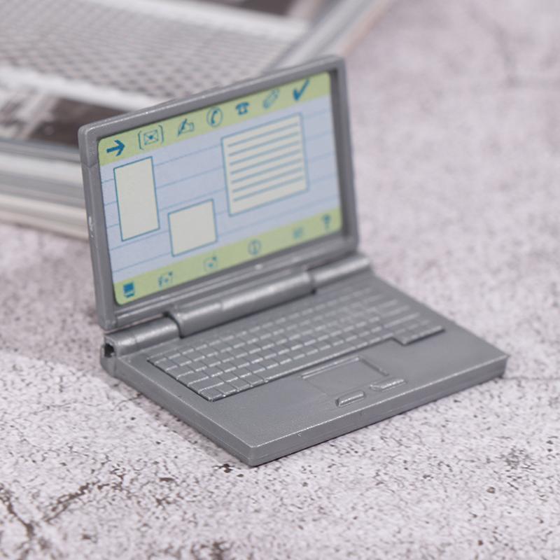 1:12 Miniaturní model notebooku pro panenky, simulace, doplněk pro domeček pro panenky
